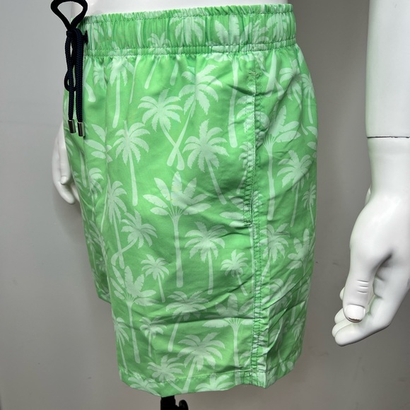 FRANKS XL“SAGE”(LIGHT GREEN)COLOR SWIMMING TRUNKS,W/MESH SUPPORT,PALM TREE PRINT - Picture 4 of 14